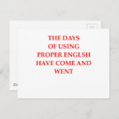 英語 ポストカード (正面/裏面)