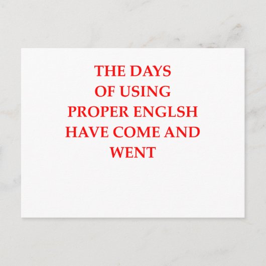 英語 ポストカード (正面)