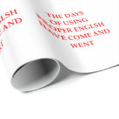 英語 ラッピングペーパー (ロールコーナー)