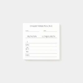 英語 |動詞の活用方法 ポストイット
