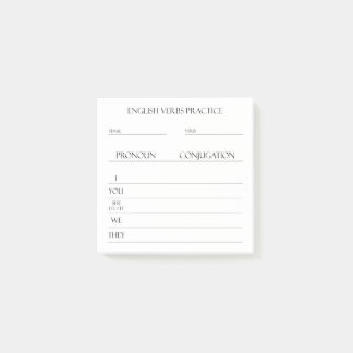 英語 |動詞の活用方法 ポストイット