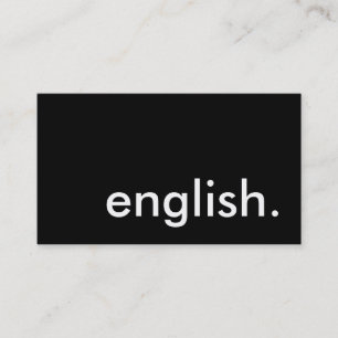 英語 名刺
