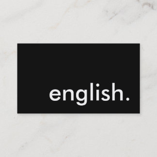 英語 名刺