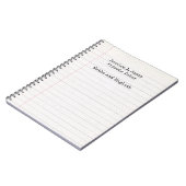 英語/数学の講師 ノートブック (左側)