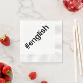 英語 縁ありカクテルナプキン (インサイチュ)