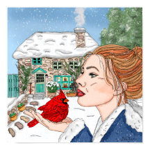 英語（鳥）ショウジョウコウカンチョウの前のコテージ