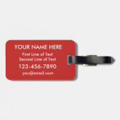 英語Atハートラゲッジタグテンプレート,イギリス ラゲッジタグ (裏面横)