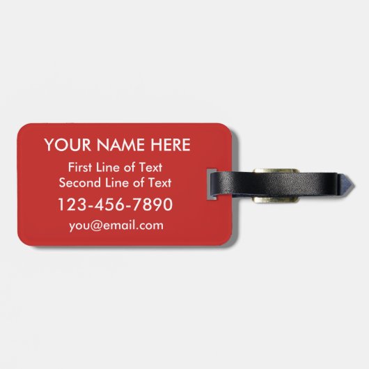 英語Atハートラゲッジタグテンプレート,イギリス ラゲッジタグ (裏面横)