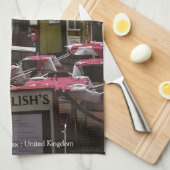 英語Eatery Alrey、Brighton (英国) Teatowel キッチンタオル (四つ折り)