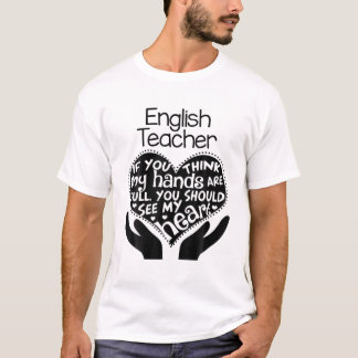 英語ELA ELAR先生Tハートハンズスクールギフト Tシャツ