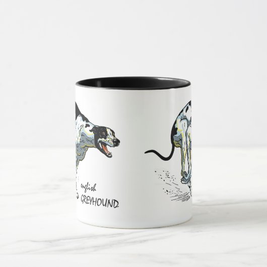 英語greyound mug マグカップ (中央)