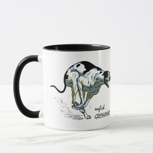 英語greyound mug マグカップ (左)