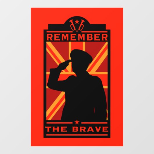 英軍記念日 ウィンドウサイン (シート)