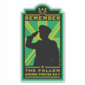 英軍記念日 シール (正面)