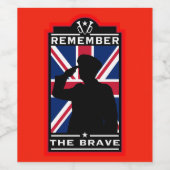 英軍記念日 ワインラベル (シングルラベル)