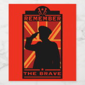 英軍記念日 ワインラベル (シングルラベル)