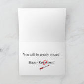 英退職した語先生ストーリーアートギフト カード (内部)