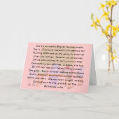 英退職した語先生ストーリーアートギフト カード (黄色い花)