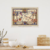 英連邦の地図 ポスター (キッチン)