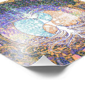 英陽とハート記号を持つ生活の木 フォトプリント            (角)