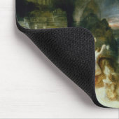 英雄およびLeander (キャンバスの油)の分割 マウスパッド (コーナー)