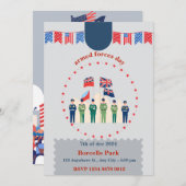 「英雄たちを称える：武力記念日祝賀会」 招待状 (正面/裏面)