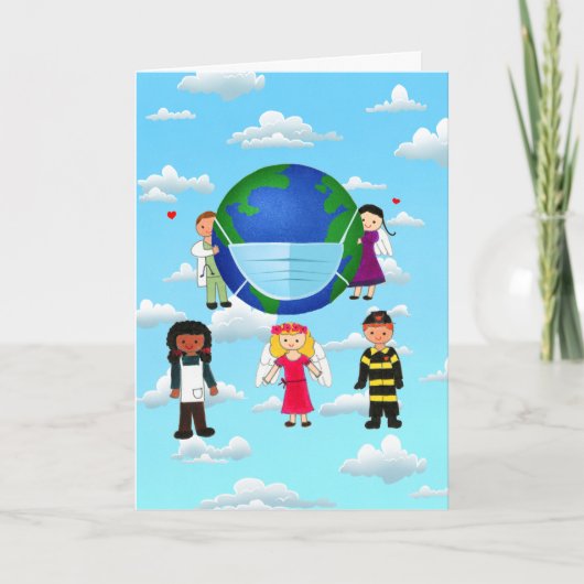 英雄たち,グリーティングカードをたたんで感謝 カード (正面)