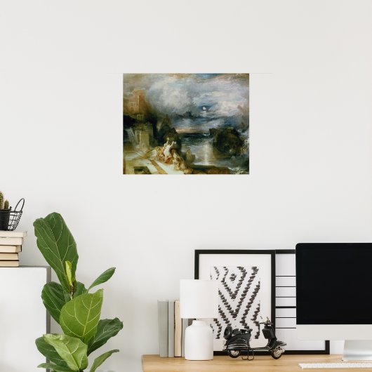 英雄とレアンダーの別れ(キャンバス上の油) ポスター (ホームオフィス)