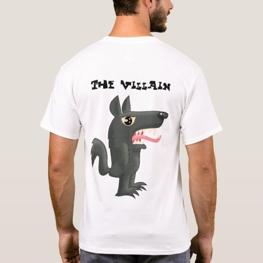 英雄と悪党 Tシャツ (裏面)