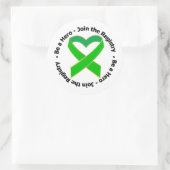 英雄になる登録に参加 – 骨髄提供 ラウンドシール (バッグ)