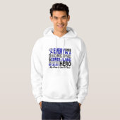 英雄によっては1人のお母さんの結腸癌のTシャツが現れります パーカ (正面フル)