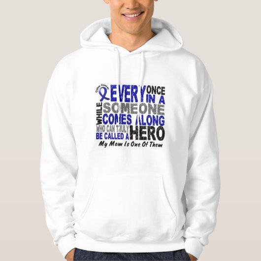 英雄によっては1人のお母さんの結腸癌のTシャツが現れります パーカ (正面)