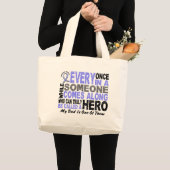 英雄によっては1人のパパの前立腺癌が現れります ラージトートバッグ (正面(商品))