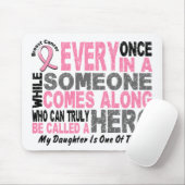 英雄によっては1人の娘の乳癌のTシャツが現れります マウスパッド (マウス)