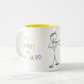 英雄のお父さん ツートーンマグカップ (正面左)