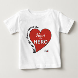 英雄のハート ベビーTシャツ