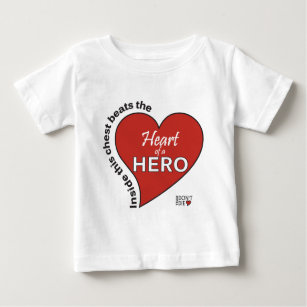 英雄のハート ベビーTシャツ
