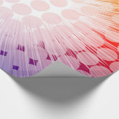 英雄のポップアートの紫色 ラッピングペーパー (角)