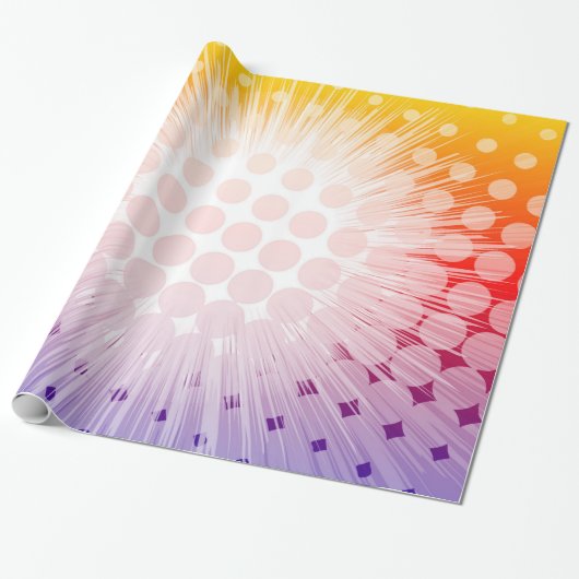 英雄のポップアートの紫色 ラッピングペーパー (アンロールド)