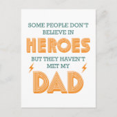 英雄の信じ人々が私のパパに会わない ポストカード (正面)