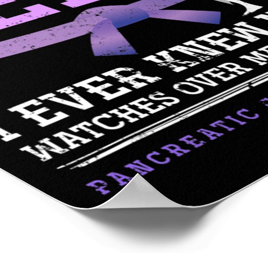 英雄の勇敢がん戦士ギフト膵臓がんA ポスター (角)