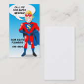 英雄の名刺の貝-垂直 名刺 (正面/裏面)