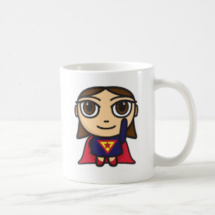 英雄の女の子のキャラクター コーヒーマグカップ