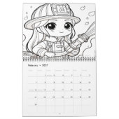 英雄の火クルー救助2025/2026 カレンダー (2月 2027)