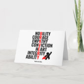 英雄の特徴 カード (正面)