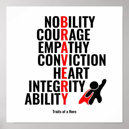 英雄の特徴 ポスター (正面)