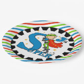 英雄の男の子の第3誕生日の紙皿 ペーパープレート (アングル)