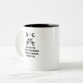 英雄の航空機整備士 ツートーンマグカップ (正面左)