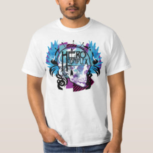 英雄の複雑なベクトルイラストレーションのTシャツ Tシャツ