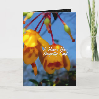 英雄の詩、悔やみや弔慰カード カード